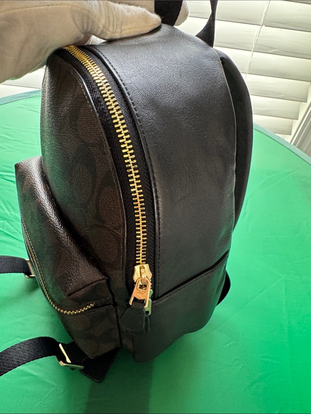 Coach Dark Brown Signature Mini Backpack 🎒 LIKE NEW!!! - Picture 4 of 13